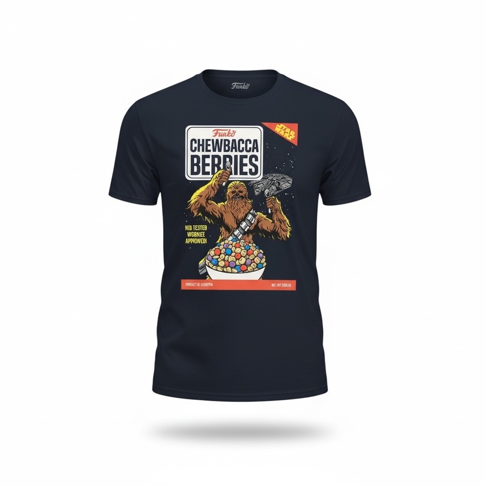 Star Wars FUNKO Tee Small Mens Graphic Tee Funny shirt Chewbacca